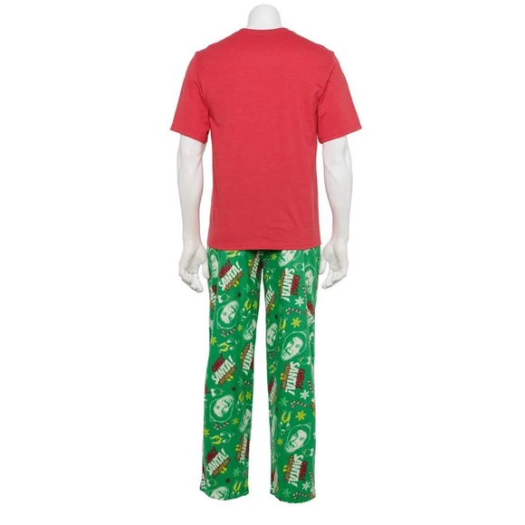 Elf Christmas Pajamas Set Men’s Large NWT - Picture 2 of 7